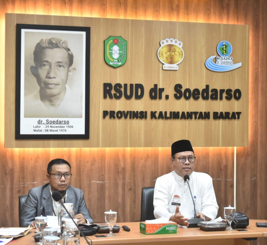 Visitasi Monev Keterbukaan Informasi Badan Publik Tahun 2024 oleh Komisi Informasi Prov. Kalbar di RSUD dr. Soedarso. Senin, 28 Oktober 2024.