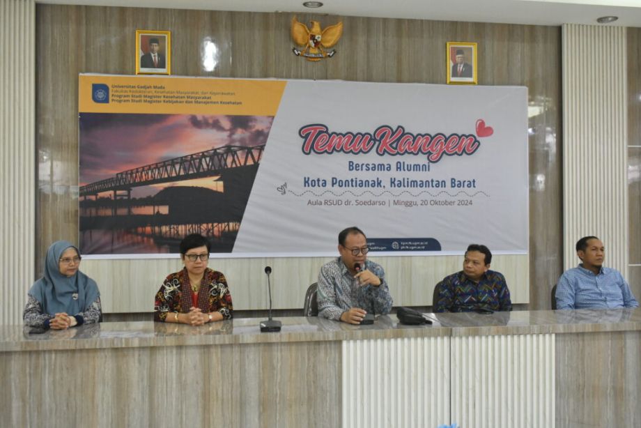 Temu Kangen Alumni Prodi Magister Kesehatan Masyarakat dan Prodi Magister Kebijakan dan Manajemen Kesehatan FKKMK UGM di RSUD dr. Soedarso. Minggu, 20 Oktober 2024.