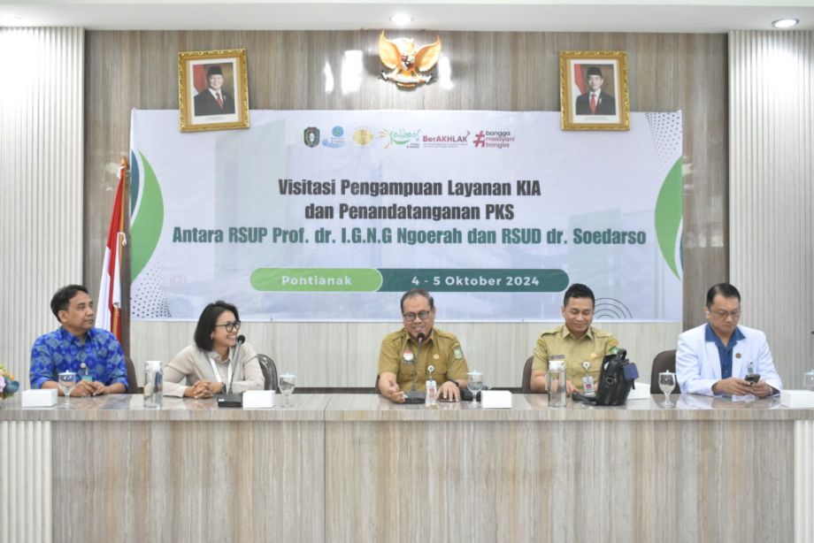 Visitasi Pengampuan Layanan KIA dan Penandatanganan PKS Antara RSUP Prof. dr. I.G.N.G. Ngoerah dan RSUD dr. Soedarso. Senin, 4 November 2024.