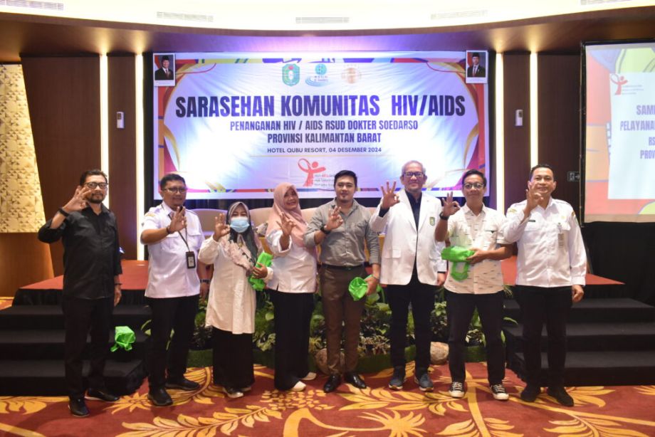 Sarasehan Komunitas Penanganan HIV AIDS RSUD dr. Soedarso Provinsi Kalimantan Barat. Rabu, 4 Desember 2024.